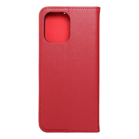 XIAOMI Redmi 12 Book Handytaschen Leather case SMART PRO Elegant  Rotwein