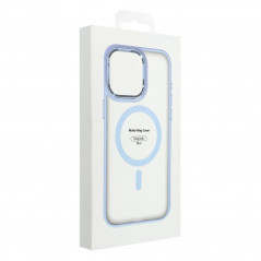 Apple iPhone 15 Hülle Matte Mag Cove MagSAFE  Blau 