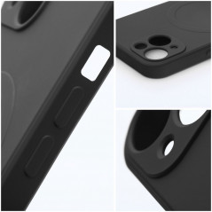 Apple iPhone 15 Pro Max Hülle Silicone Mag Cover MagSAFE  Schwarz 