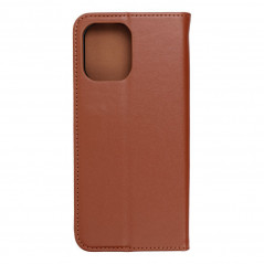 XIAOMI Redmi 12 Book Handytaschen Leather case SMART PRO Elegant  Braun 