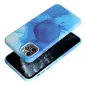 Apple iPhone 11 Pro Max Hülle Leather Mag Cover Elegant  MagSAFE  Blau Spritzer 