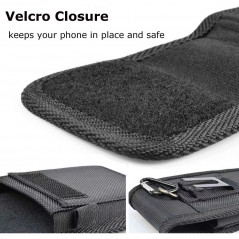 Apple iPhone 11 Universaletui, Flip Handytaschen Vertical Belt Holster OXFORD Schwarz 