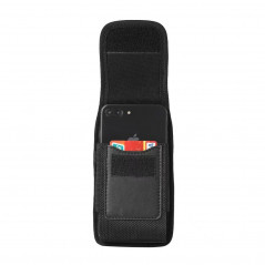 Apple iPhone 12 Universaletui, Flip Handytaschen Vertical Belt Holster OXFORD Schwarz 