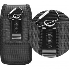 Samsung Galaxy S21 Ultra 5G Universaletui, Flip Handytaschen Vertical Belt Holster OXFORD Schwarz 