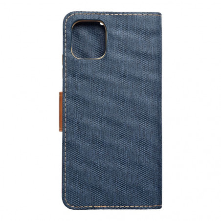 Samsung Galaxy A03 Book Handytaschen CANVAS Book Navy blau