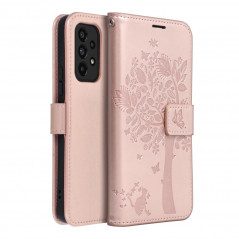 Samsung Galaxy A53 5G Book Handytaschen MEZZO Book Baum  Roségold 