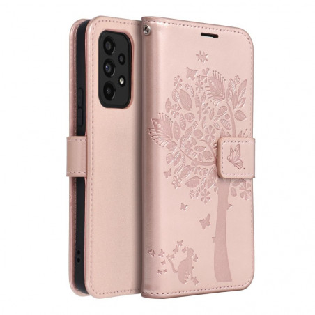 Samsung Galaxy A53 5G Book Handytaschen MEZZO Book Baum  Roségold 