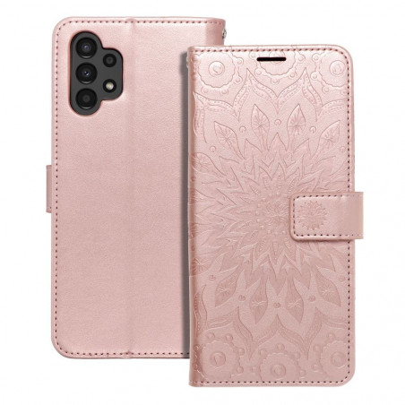 Samsung Galaxy A13 LTE Book Handytaschen MEZZO Book Mandala  Roségold 