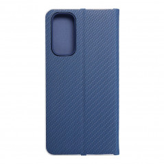 XIAOMI Redmi Note 11 Book Handytaschen LUNA Book Carbon Kohlenstoff-Faser, Elegant  Blau 