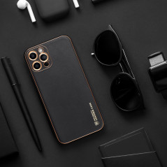 XIAOMI Redmi Note 11 Hülle Leather Schwarz 