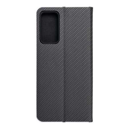 XIAOMI Redmi Note 11 Pro 5G Book Handytaschen LUNA Book Carbon Kohlenstoff-Faser, Elegant  Schwarz 