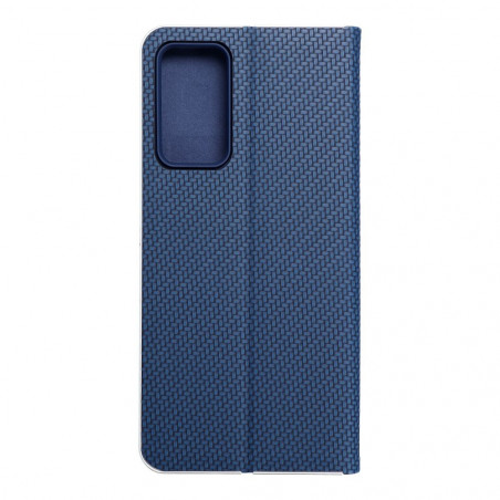 XIAOMI Redmi Note 11 Pro Book Handytaschen LUNA Book Carbon Kohlenstoff-Faser, Elegant  Blau 