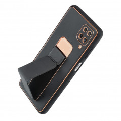 Samsung Galaxy A13 LTE Hülle LEATHER Case Kickstand Schwarz 