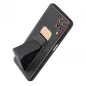 Samsung Galaxy A13 5G Hülle LEATHER Case Kickstand Schwarz 