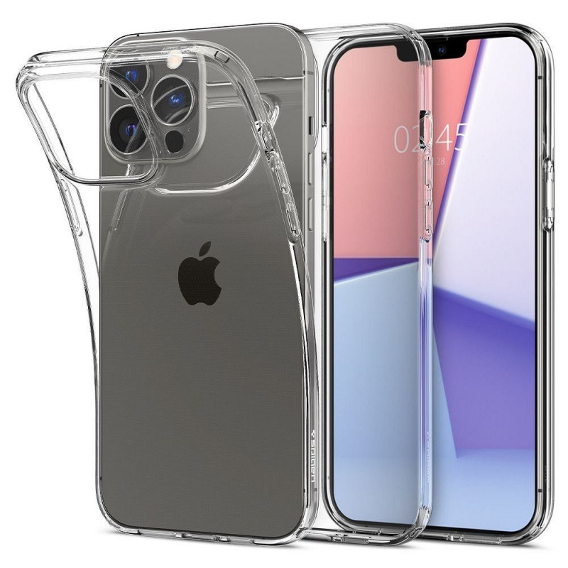 Apple iPhone 13 Pro Max Hülle Spigen Liquid Crystal Kristallklar  Durchsichtbar 