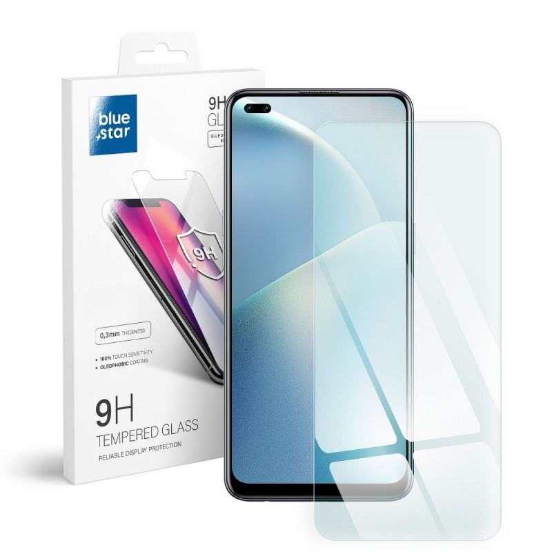 Oppo Reno4 Panzerglas Blue Star 9H Durchsichtbar 