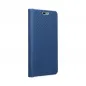 XIAOMI Redmi 9A Book Handytaschen LUNA Book Carbon Kohlenstoff-Faser, Elegant  Blau 