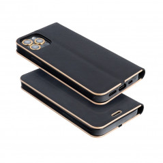 Samsung Galaxy S20 FE Book Handytaschen LUNA Book Gold Elegant  Schwarz 