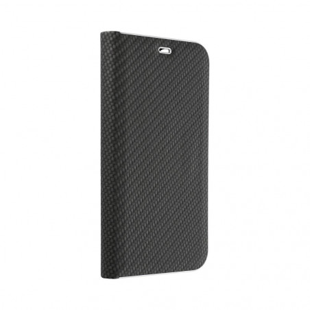 Samsung Galaxy A53 5G Book Handytaschen LUNA Book Carbon Kohlenstoff-Faser, Elegant  Schwarz 