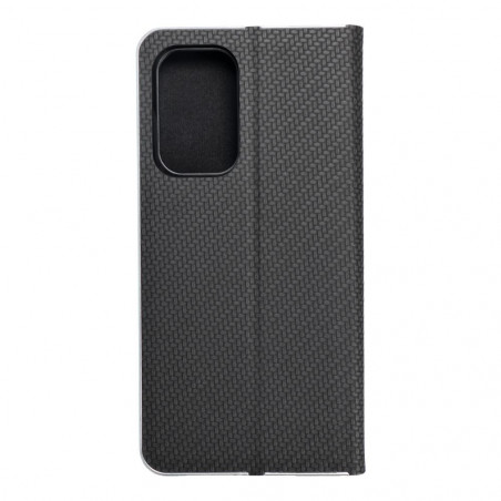 Samsung Galaxy A53 5G Book Handytaschen LUNA Book Carbon Kohlenstoff-Faser, Elegant  Schwarz 