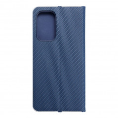 Samsung Galaxy A53 5G Book Handytaschen LUNA Book Carbon Kohlenstoff-Faser, Elegant  Blau 