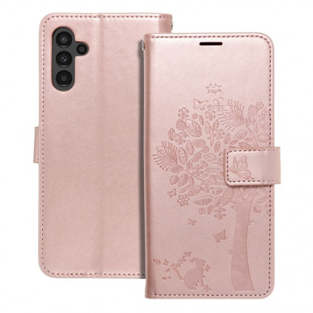 Samsung Galaxy A13 5G Book Handytaschen MEZZO Book Baum  Roségold 