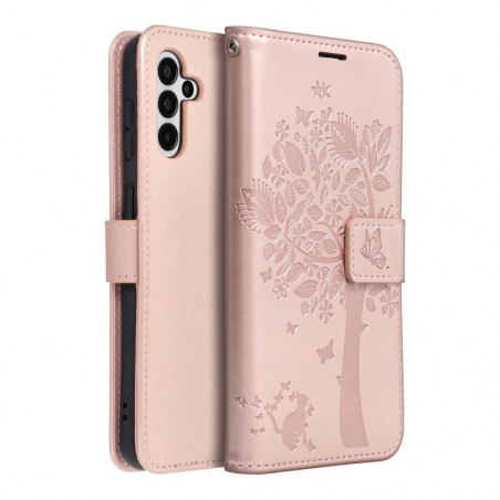 Samsung Galaxy A13 5G Book Handytaschen MEZZO Book Baum  Roségold 