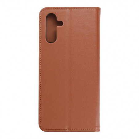 Samsung Galaxy A13 5G Book Handytaschen Leather case SMART PRO Elegant  Braun 