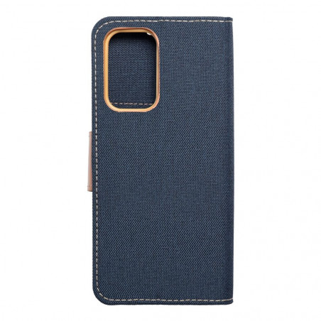 Samsung Galaxy A33 Book Handytaschen CANVAS Book Navy blau 