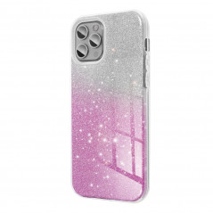 XIAOMI Redmi 9C Hülle Shining Transparent und Pink 