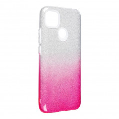 XIAOMI Redmi 9A Hülle Shining Transparent und Pink