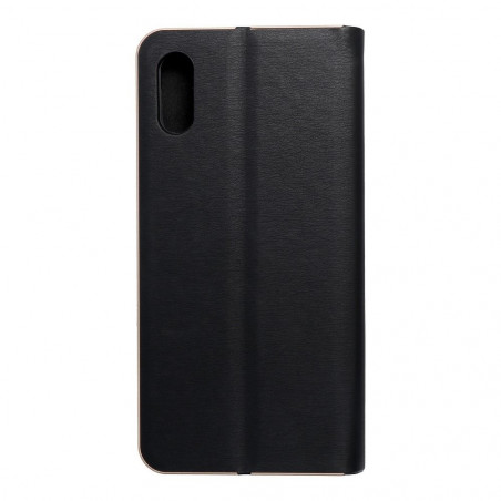 XIAOMI Redmi 9C Book Handytaschen LUNA Book Gold Elegant  Schwarz 