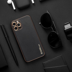 Apple iPhone XS Hülle Leather Schwarz 