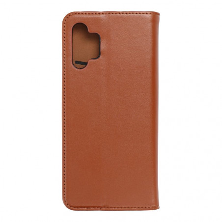 Samsung Galaxy A32 LTE Book Handytaschen Leather case SMART PRO Elegant  Braun 