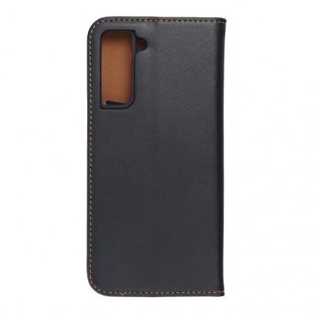 Samsung Galaxy S21 5G Book Handytaschen Leather case SMART PRO Elegant  Schwarz 