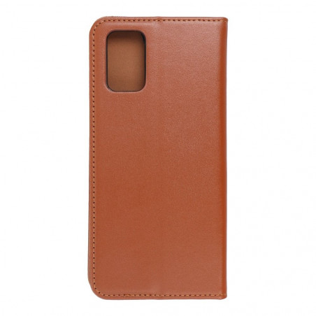 Samsung Galaxy A02s Book Handytaschen Leather case SMART PRO Elegant  Braun 