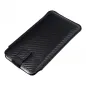 Apple iPhone 13 Universaletui Pocket Carbon Kohlenstoffmuster  Schwarz 