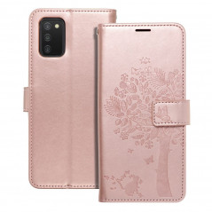 Samsung Galaxy A03 Book Handytaschen MEZZO Book Baum  Roségold 