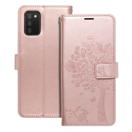 Samsung Galaxy A03 Book Handytaschen MEZZO Book Baum  Roségold