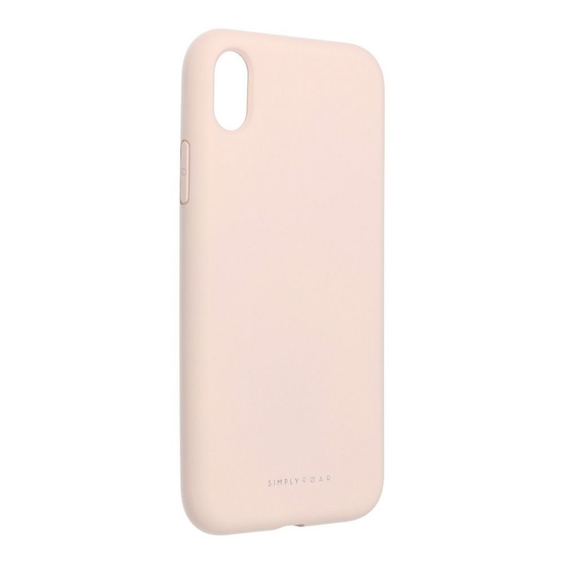 Apple iPhone XR Hülle Roar Space Monochromatische, Elegant  Rosa 