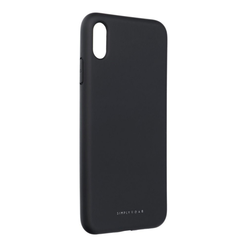 Apple iPhone X Hülle Roar Space Monochromatische, Elegant  Schwarz 