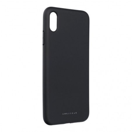 Apple iPhone XS Hülle Roar Space Monochromatische, Elegant  Schwarz 