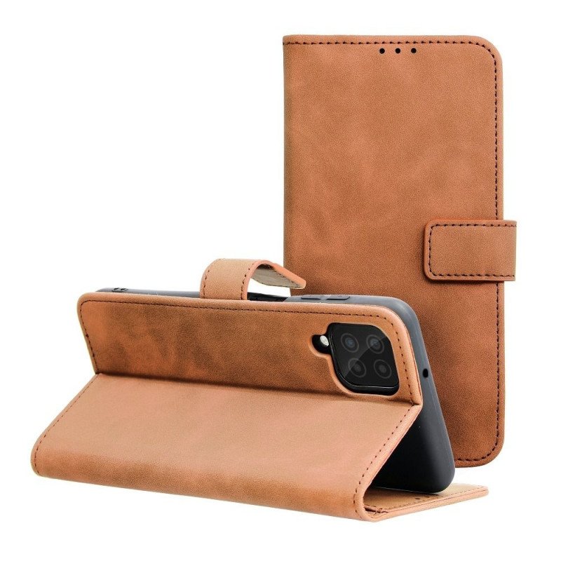 Samsung Galaxy A12 Book Handytaschen TENDER Book Braun 