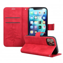 Apple iPhone 13 mini Book Handytaschen MEZZO Book Baum  Rot 