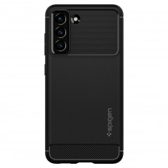 Samsung Galaxy S21 FE 5G Hülle Spigen Rugged Armor Kohlenstoff-Faser, Elegant  Matt Schwarz 