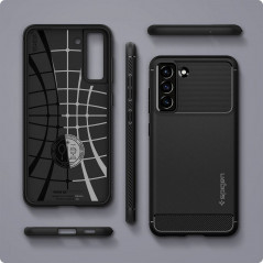 Samsung Galaxy S21 FE 5G Hülle Spigen Armor Kohlenstoff-Faser, Elegant  Schwarz