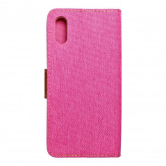 XIAOMI Redmi 9A Book Handytaschen CANVAS Book Rosa 