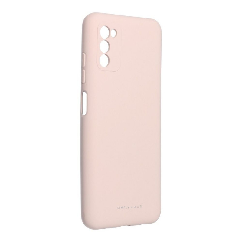 Samsung Galaxy A03s Hülle Roar Space Monochromatische, Elegant  Rosa 