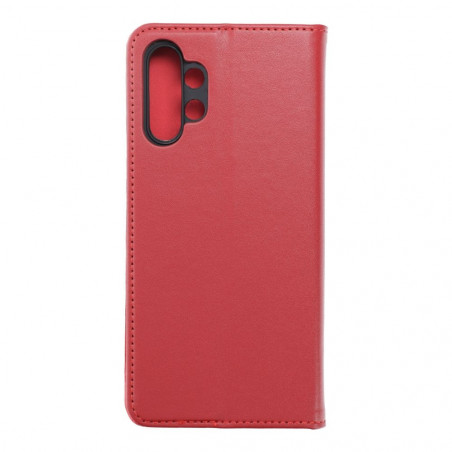 Samsung Galaxy A13 LTE Book Handytaschen Leather case SMART PRO Elegant  Rotwein 