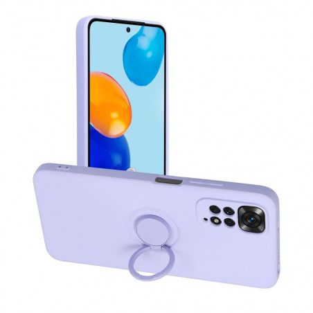 XIAOMI Redmi Note 11 Hülle Silicone ring Lila (Violet) 